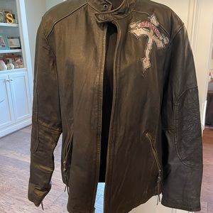 Affliction Leather Jacket-Men’s Large